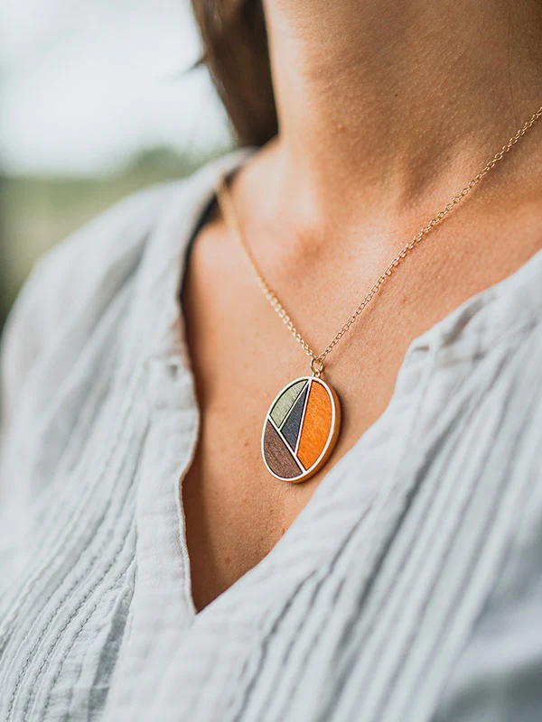 Collier en Bois Femme - Carraluma – Image 2