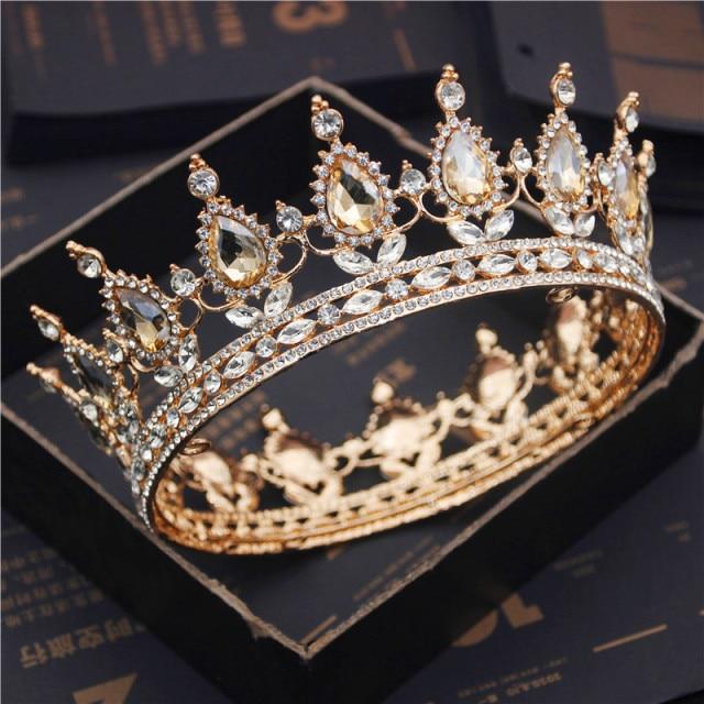 Couronne imitation pierre précieuse