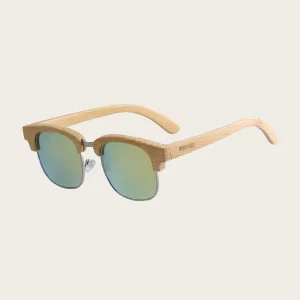 Lunettes de Soleil en Bois UV400 Unisexe - Kiwi