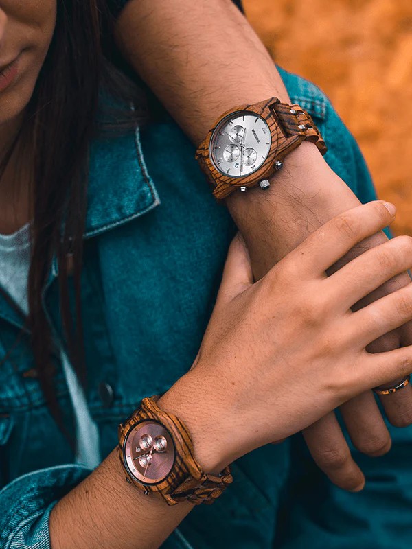 Montre en Bois Homme à Quartz - Aulne – Image 5