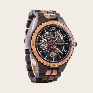 Montre en Bois Homme Mécanique - Pacanier