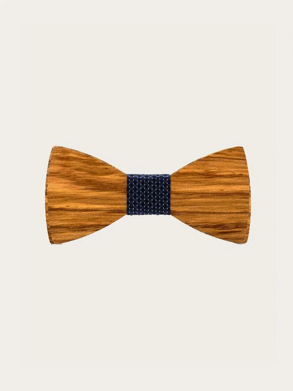 Noeud Papillon en Bois Enfant - Cotonnier – Image 3