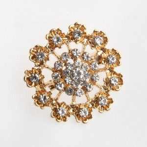 Broche dorée