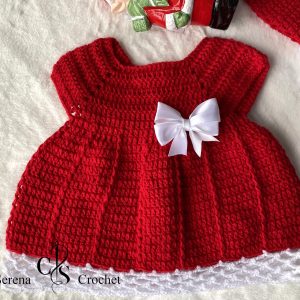 Robe en crochet festive pour Noël