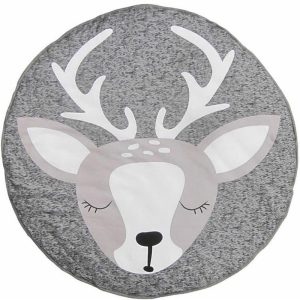 Tapis de jeu rond pour chambre bébé / enfant – Animaux